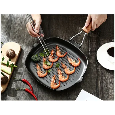 Utensilios de cocina, olla para freír, juegos de aluminio, cocina de acero inoxidable, freír, cocina, cerámica y parrilla, huevo eléctrico, Pizza, Ss, sartén antiadherente